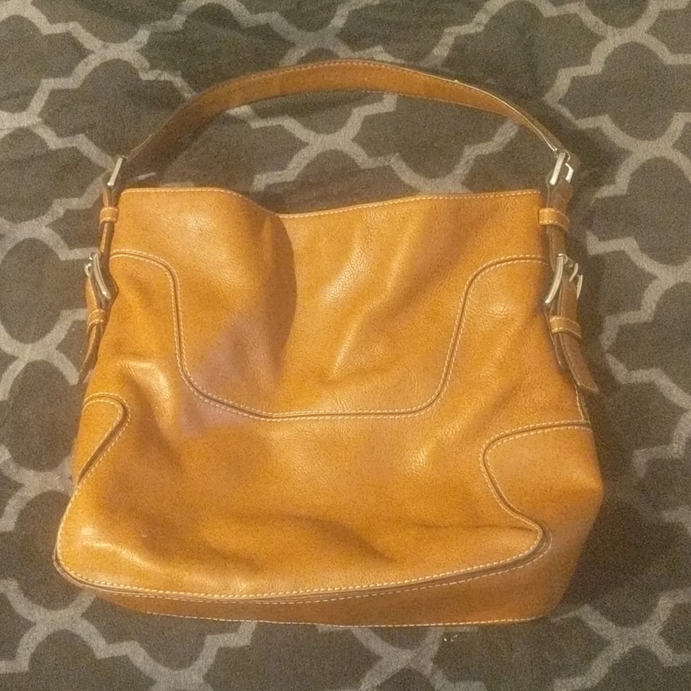 Micheal Kors Brown Leather Hobo Bag